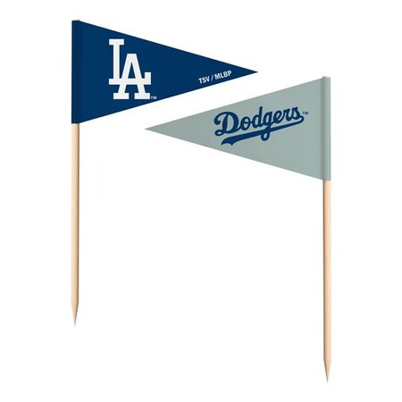 The Sports Vault The Sports Vault 7183138514 Los Angeles Dodgers Toothpick Flags - Pack of 36 7183138514
